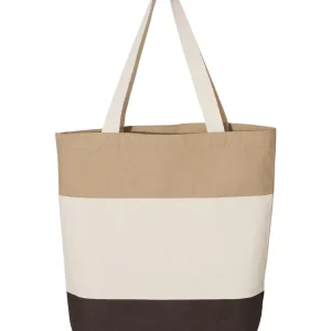 Q-Tees - 11L Tri-Color Tote